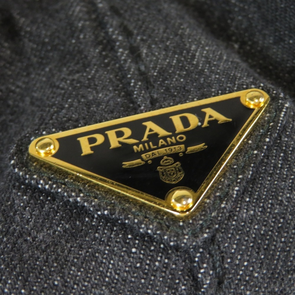 Prada 2way Canapa handbag denim - Picture 8 of 11
